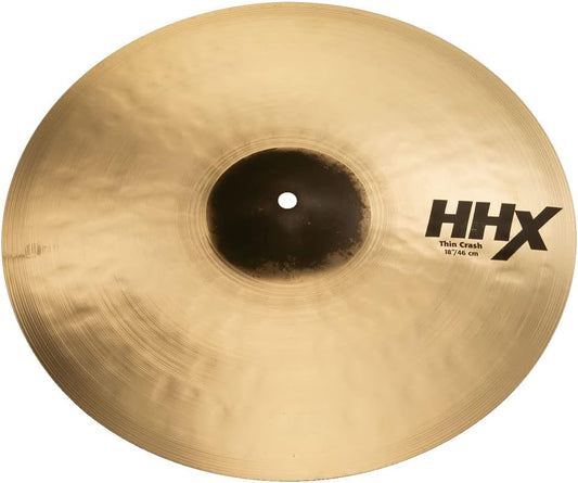 Sabian HHX 18 Inch Thin Crash Cymbal l Brilliant Finish l B20 Bronze Alloy l 80% Copper - 20% Tin l Made in Canada l Model 11806XTB