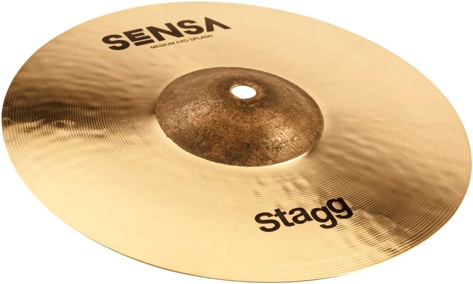 Stagg SENSA Series 8 Inch EXO Medium Splash Cymbal l B20 Bronze Alloy l 80% - 20% Tin l Model SEN-SM8E