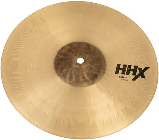 Sabian HHX 12 Inch Splash Cymbal l Brilliant Finish l B20 Bronze Alloy l 80% Copper - 20% Tin l Made in Canada l Model 11205XB