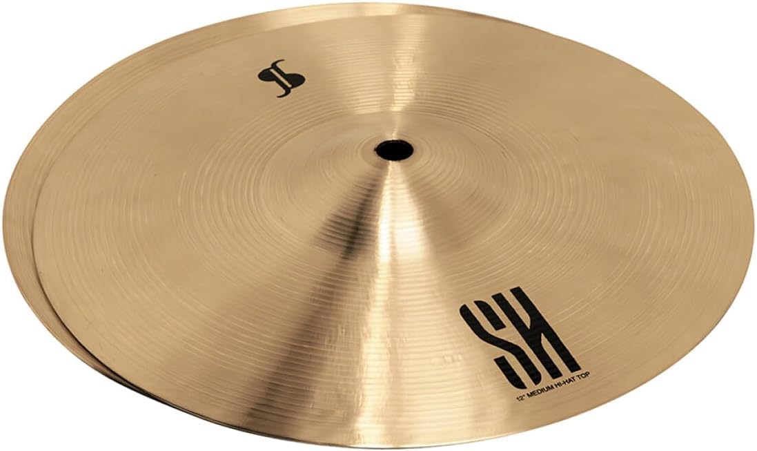 Stagg SH Series 12 Inch Medium Hi Hat Cymbals l B20 Bronze Alloy l 80% - 20% Tin l Model SH-HM12R