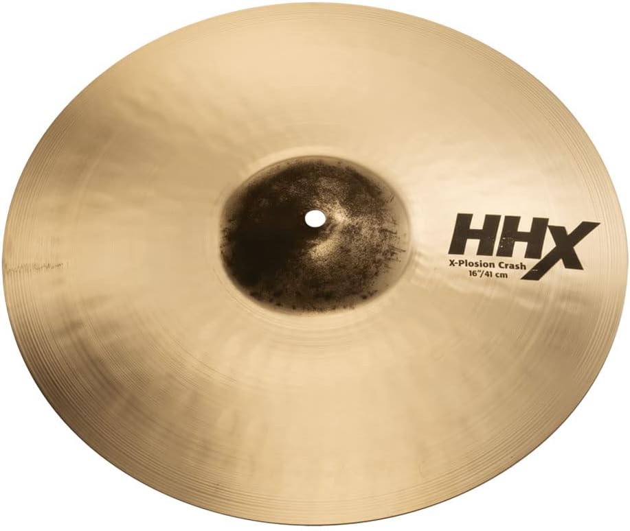 Sabian HHX 16 Inch X-Plosion Crash Cymbal l Brilliant Finish l B20 Bronze Alloy l 80% Copper - 20% Tin l Made in Canada l Model 11687XB