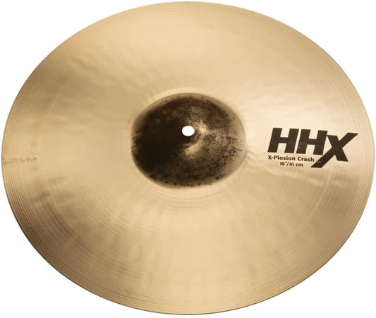 Sabian HHX 16 Inch X-Plosion Crash Cymbal l Brilliant Finish l B20 Bronze Alloy l 80% Copper - 20% Tin l Made in Canada l Model 11687XB