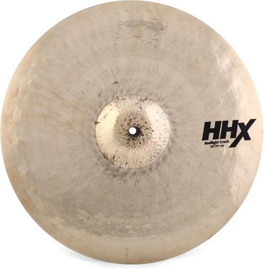 Sabian HHX 20 Inch Red Light Crash Cymbal l B20 Bronze Alloy l 80% Copper - 20% Tin l Made in Canada l Model 12006XTSRLB