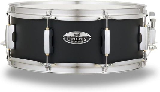 Pearl MUS1455M227 Modern Utility 14"x5.5" Maple Snare Drum, Satin Black