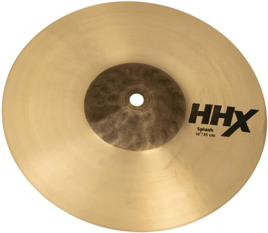 Sabian HHX 10 Inch Splash Cymbal l Brilliant Finish l B20 Bronze Alloy l 80% Copper - 20% Tin l Made in Canada l Model 11005XB