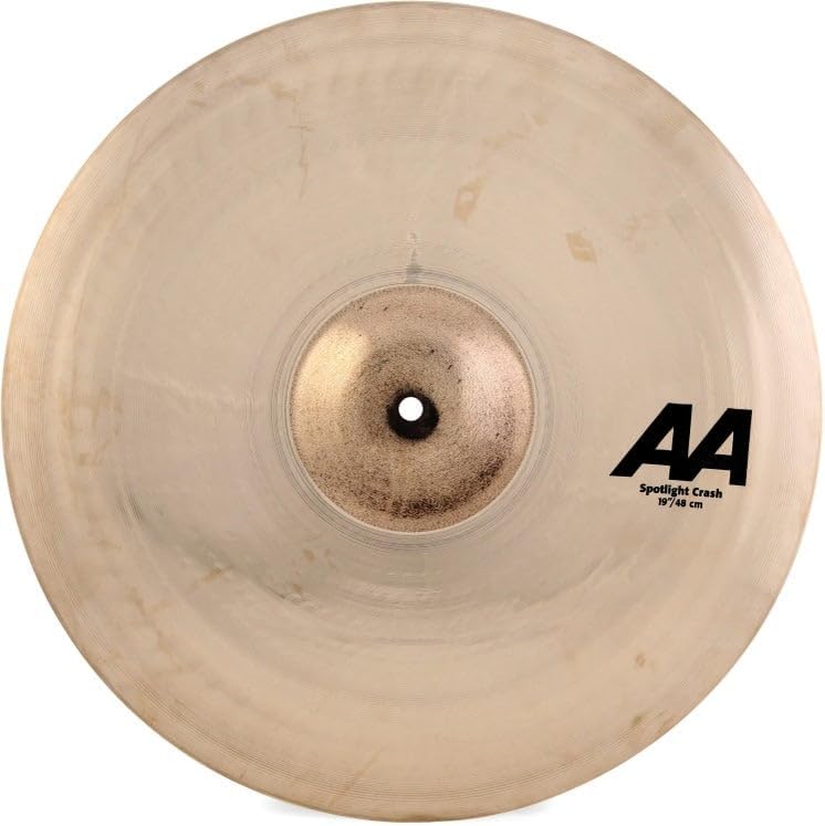 Sabian AA 19 Inch Spotlight Crash Cymbal l B20 Bronze Alloy l 80% Copper - 20% Tin l Made in Canada l Model 21906TSSLB