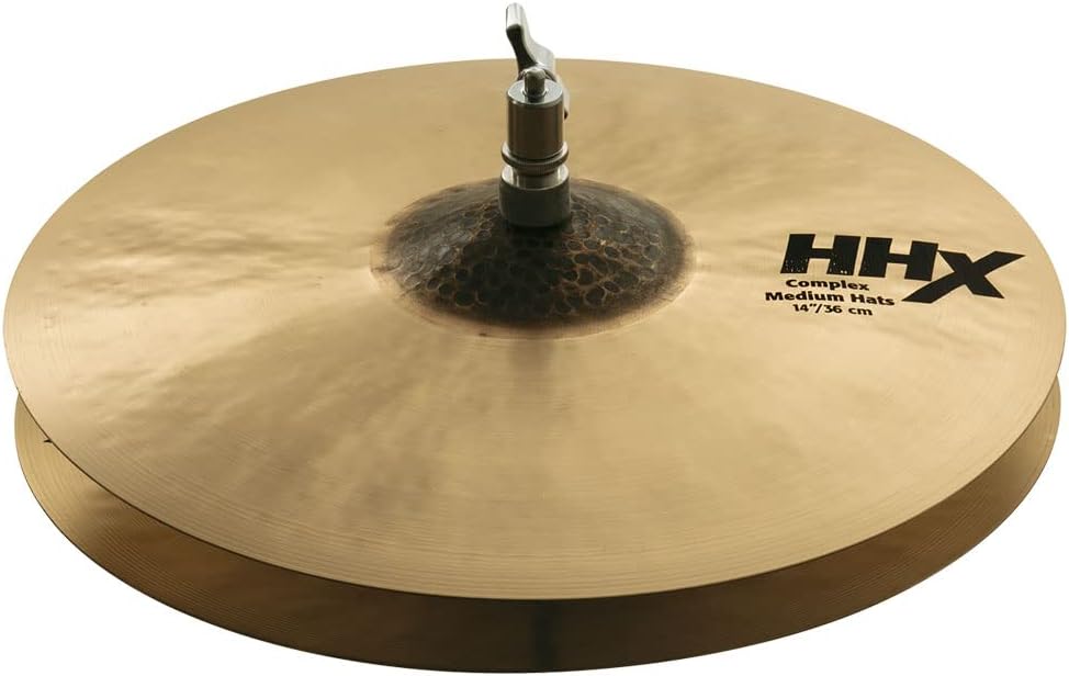 Sabian HHX 14 Inch Complex Medium Hi Hat Cymbals l B20 Bronze Alloy l 80% Copper - 20% Tin l Made in Canada l Model 11402XCN