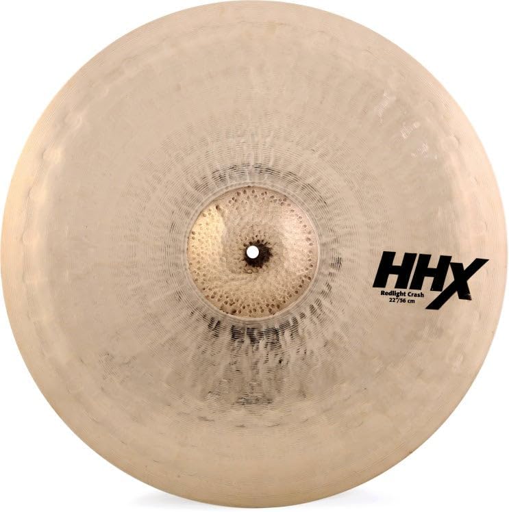 Sabian HHX 22 Inch Red Light Crash Cymbal l B20 Bronze Alloy l 80% Copper - 20% Tin l Made in Canada l Model 12206XTSRLB