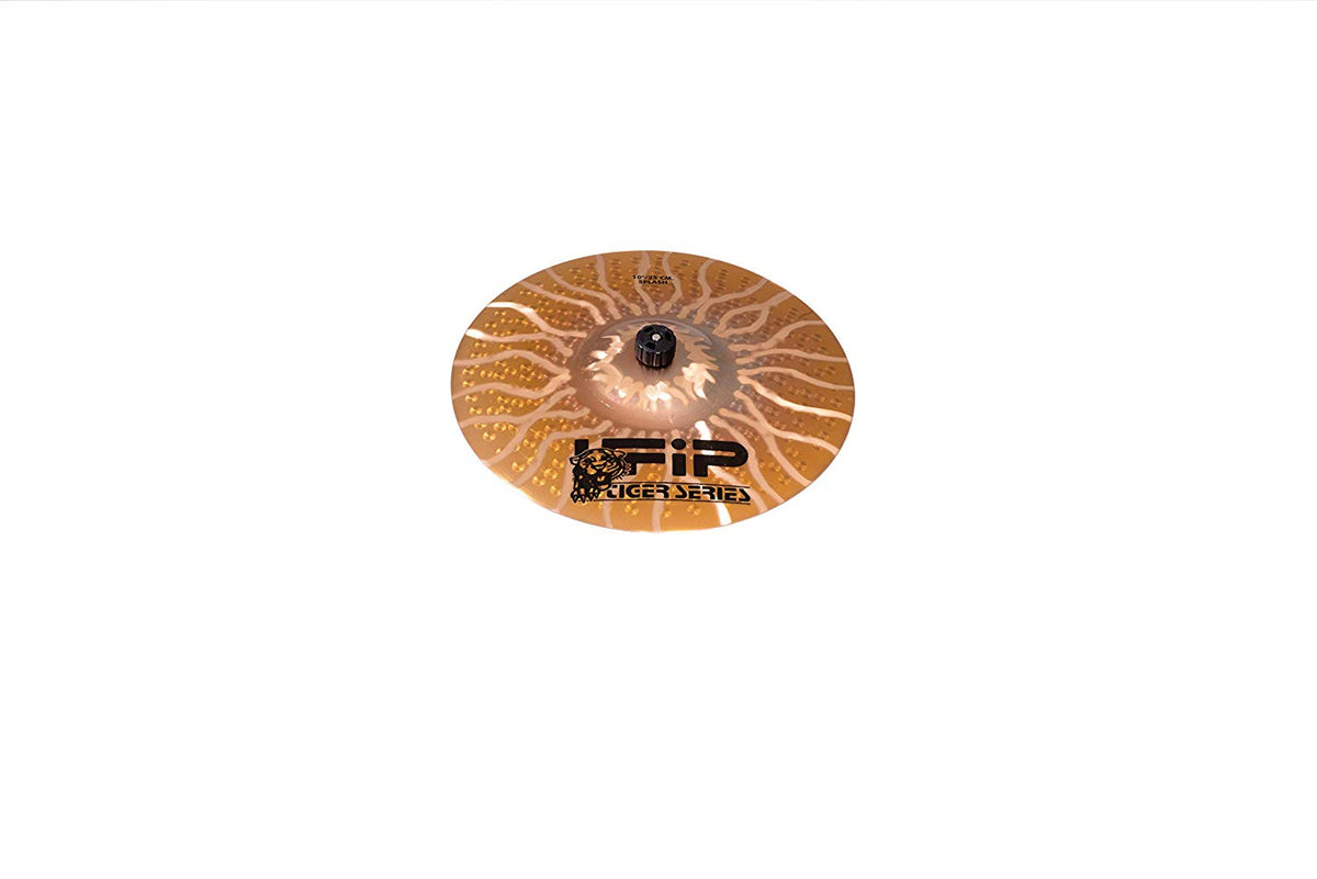 Ufip TS-10 Tiger Series 10 Inch Splash Cymbal l Hand Hammered B8 Bronze Alloy l Explosive Sound with Powerful Quick Response & Lasting Sustain l Designed for Hard Rock, Heavy Metal, Punk & Rock
