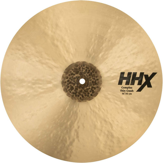 Sabian HHX 16 Inch Complex Thin Crash Cymbal l B20 Bronze Alloy l 80% Copper - 20% Tin l Made in Canada l Model 11606XCN