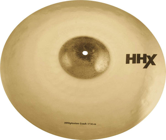 Sabian HHX 17 Inch X-Plosion Crash Cymbal l Brilliant Finish l B20 Bronze Alloy l 80% Copper - 20% Tin l Made in Canada l Model 11787XB