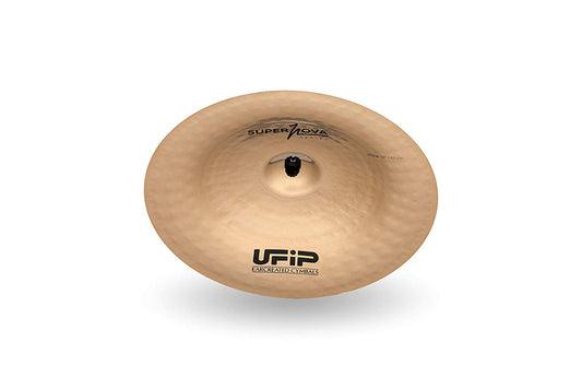 Ufip SN-18CH Supernova Series 18 Inch China Cymbal l B8 Bonze Alloy l Hand-Crafted in Italy Since 1931 l Hand Polished Brilliant Finish l Designed for Hip Hop, Drum and Bass, Funk & Urban Genres