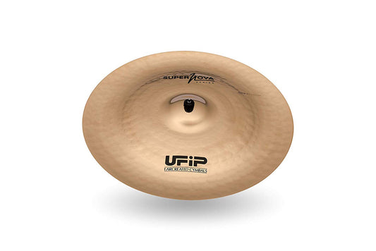 Ufip SN-20CH Supernova Series 20 Inch China Cymbal l B8 Bonze Alloy l Hand-Crafted in Italy Since 1931 l Hand Polished Brilliant Finish l Designed for Hip Hop, Drum and Bass, Funk & Urban Genres