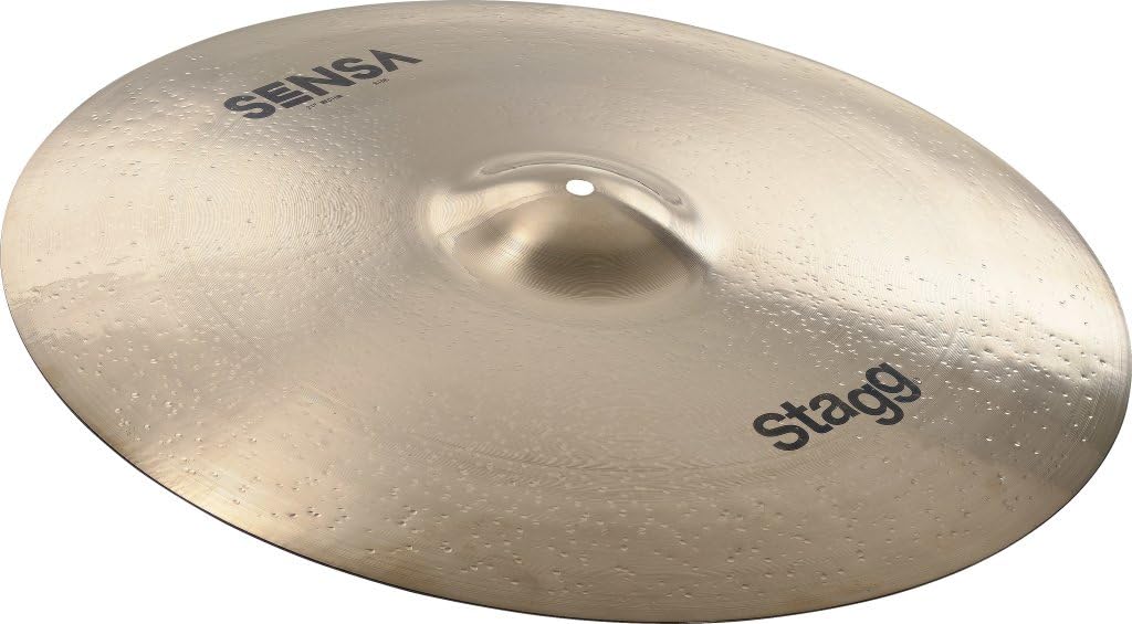 Stagg SENSA Series 21 Inch Medium Ride Cymbal l B20 Bronze Alloy l 80% - 20% Tin l Model SEN-RM21B