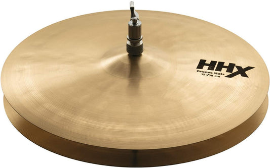 Sabian HHX 15 Inch Groove Hi Hat Cymbals l B20 Bronze Alloy l 80% Copper - 20% Tin l Made in Canada l Model 11589XN
