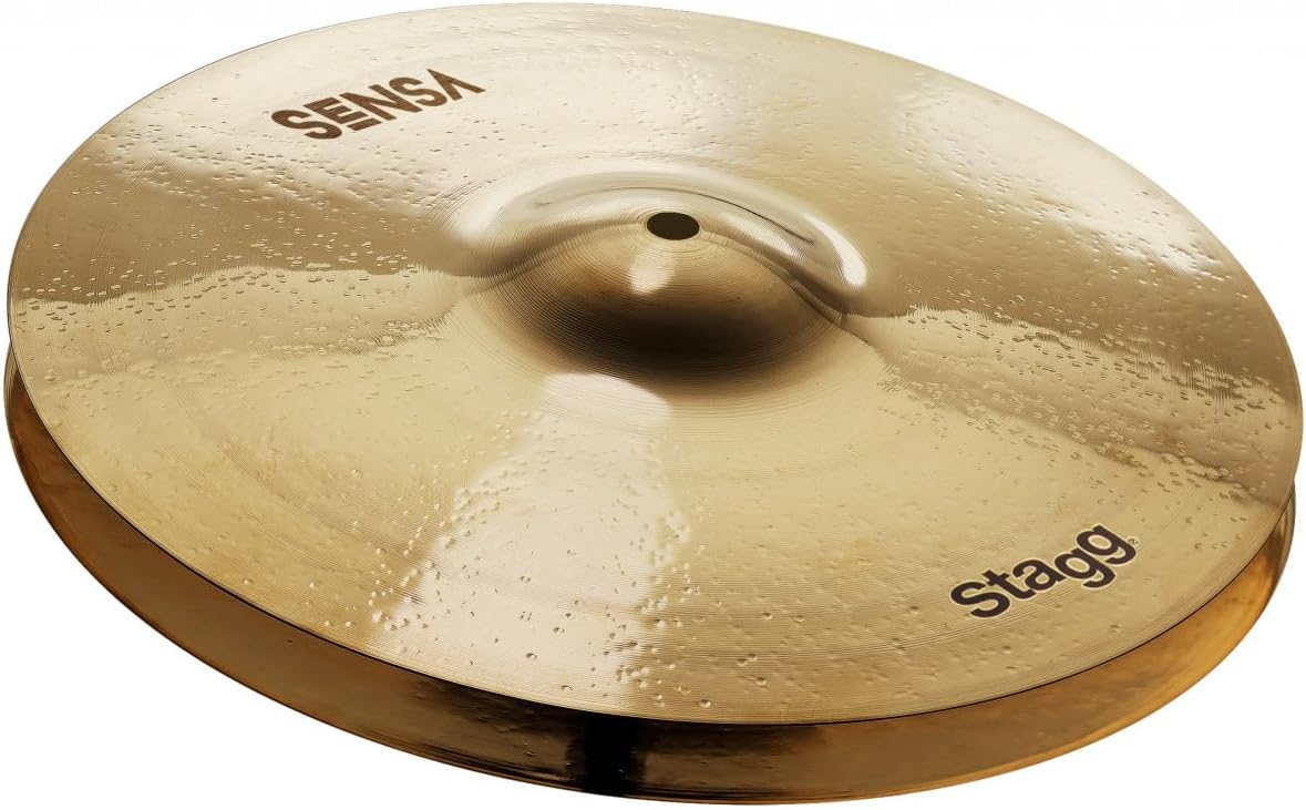 Stagg SENSA Series 13 Inch Medium Hi Hat Cymbals l B20 Bronze Alloy l 80% - 20% Tin l Model SEN-HM13B