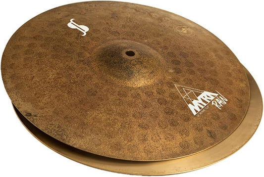 Stagg MYRA 14 Inch Raw Hi Hat Cymbals l B20 Bronze Alloy l 80% - 20% Tin l Model MYR-HR14RW