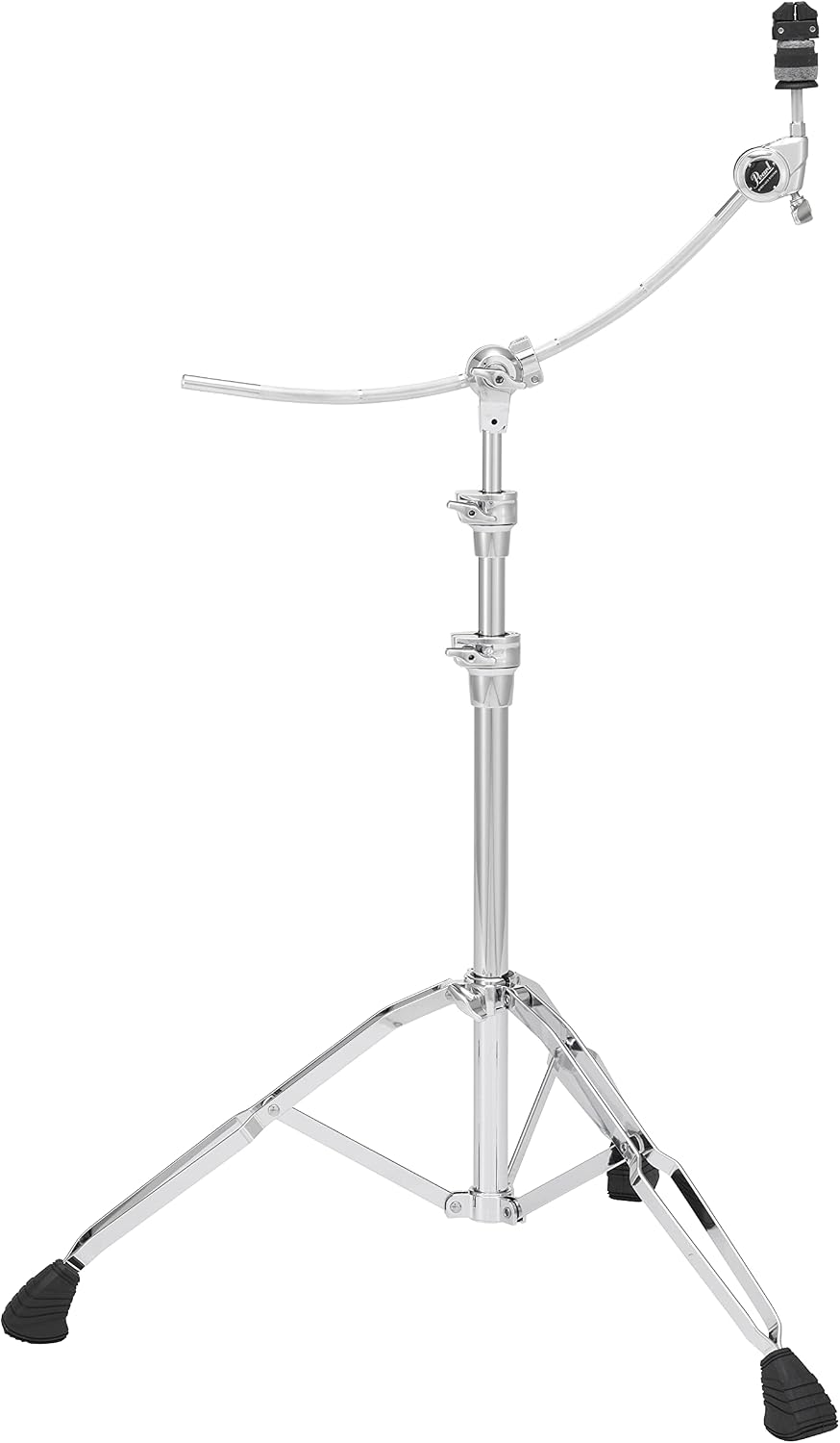 Pearl B1030C Pro Double-Braced Cymbal Boom Stand with Exclusive Curved Boom Arm, GyroLock Gearless Cymbal Tilter, and WingLoc Quick-Release Cymbal Nut.