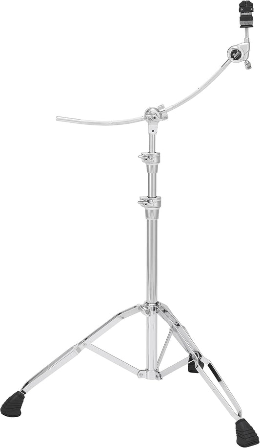 Pearl B1030C Pro Double-Braced Cymbal Boom Stand with Exclusive Curved Boom Arm, GyroLock Gearless Cymbal Tilter, and WingLoc Quick-Release Cymbal Nut.