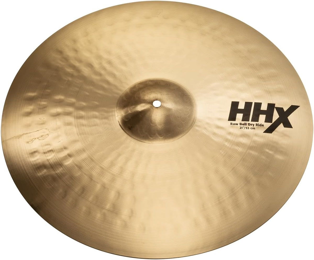 Sabian HHX 21 Inch Raw Bell Dry Ride Cymbal l Brilliant Finish l B20 Bronze Alloy l 80% Copper - 20% Tin l Made in Canada l Model 12172XB