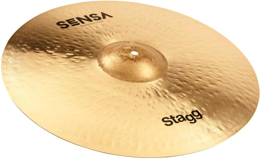 Stagg SENSA Series 16 Inch EXO Medium Crash Cymbal l B20 Bronze Alloy l 80% - 20% Tin l Model SEN-CM16E