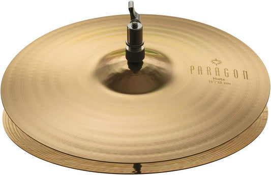 Sabian Paragon 13 Inch Hi Hat Cymbals l Brilliant Finish l B20 Bronze Alloy l 80% Copper - 20% Tin l Made in Canada l Model NP1302B