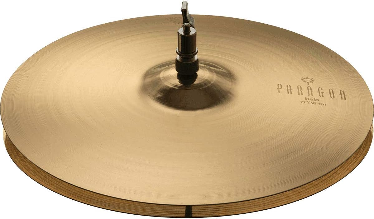 Sabian Paragon 15 Inch Hi Hat Cymbals l Brilliant Finish l B20 Bronze Alloy l 80% Copper - 20% Tin l Made in Canada l Model NP1502B
