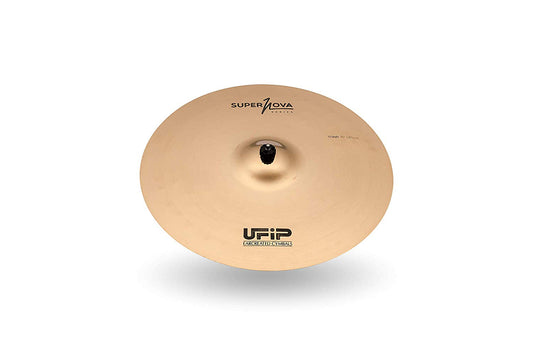 Ufip SN-16 Supernova Series 16 Inch Crash Cymbal l B8 Bonze Alloy l Hand-Crafted in Italy Since 1931 l Hand Polished Brilliant Finish l Designed for Hip Hop, Drum and Bass, Funk & Urban Genres