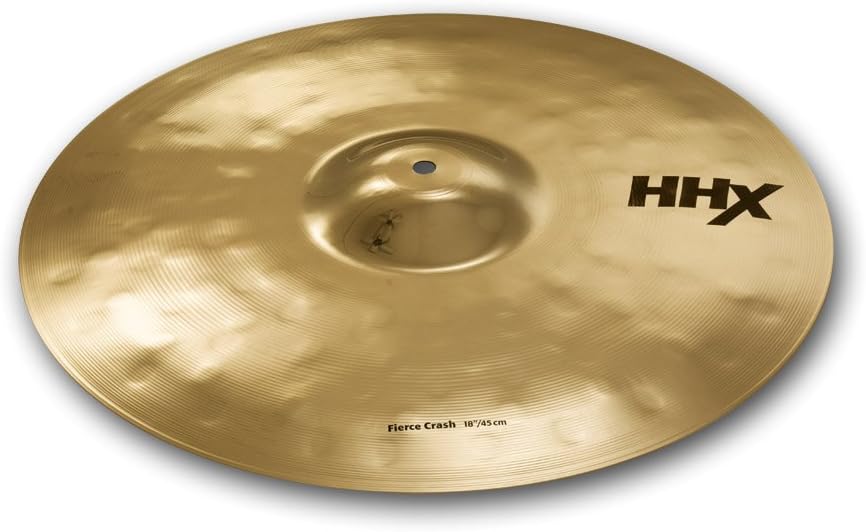 Sabian HHX 18 Inch Fierce Crash Cymbal l Brilliant Finish l B20 Bronze Alloy l 80% Copper - 20% Tin l Made in Canada l Model 11890XBJM