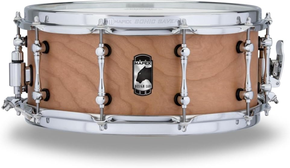 Mapex Black Panther Design Lab Cherry Bomb 14 Inch x 6 Inch Snare Drum l Natural Satin Finish l Model BPCW4600CNW