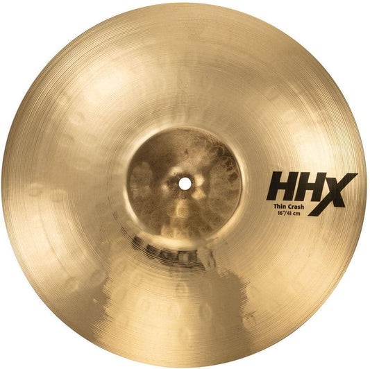 Sabian HHX 16 Inch Thin Crash Cymbal l Brilliant Finish l B20 Bronze Alloy l 80% Copper - 20% Tin l Made in Canada l Model 11606XTB