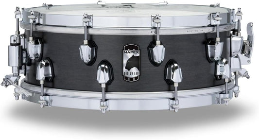 Mapex Black Panther Design Lab Equinox 14 Inch x 5 Inch Snare Drum l Flat Black Finish l Model BPML4500CFB