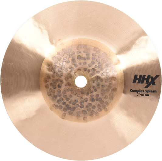 Sabian HHX 7 Inch Complex Splash Cymbal l B20 Bronze Alloy l 80% Copper - 20% Tin l Made in Canada l Model 10705XCN