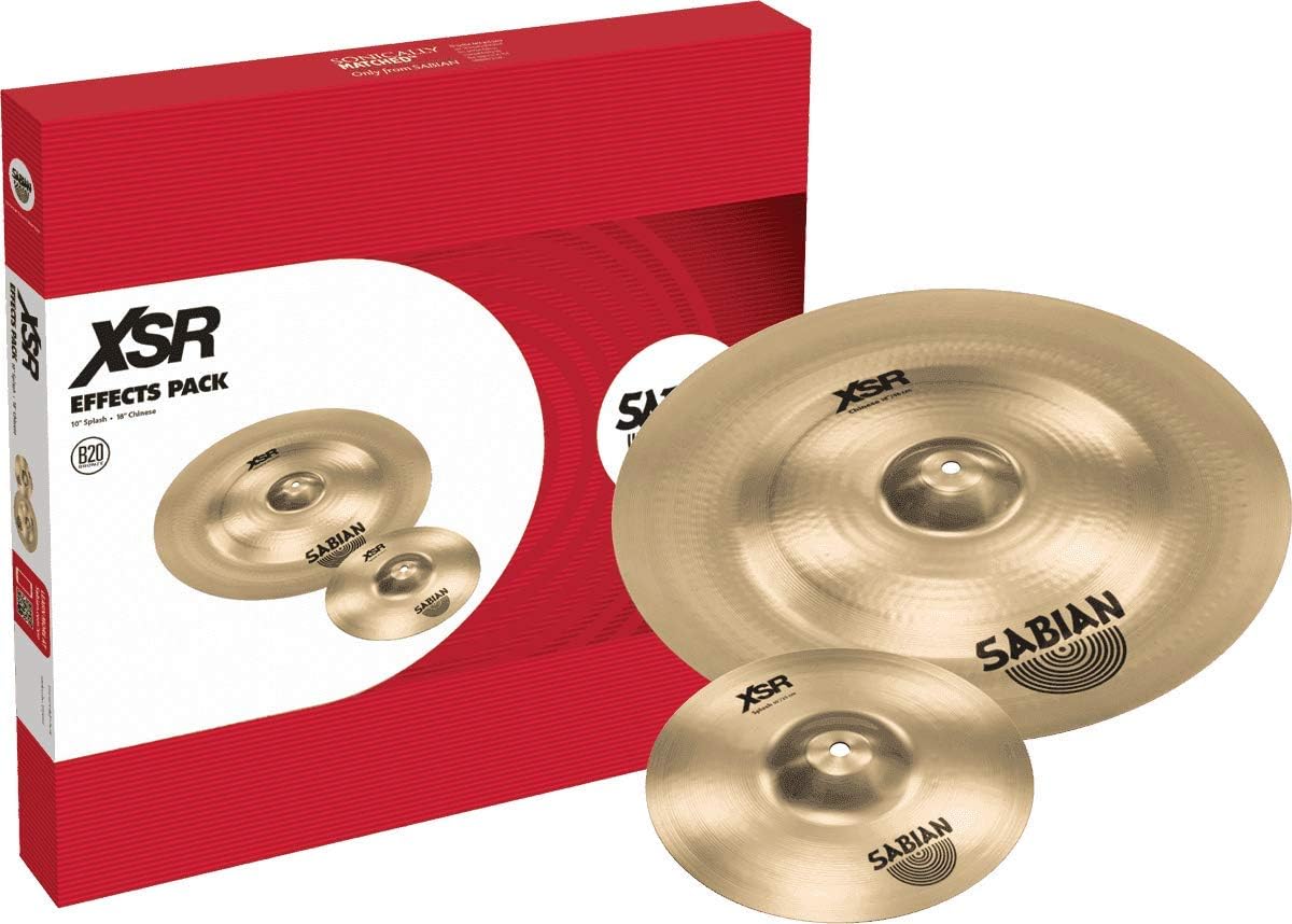 Sabian XSR Effects Pack l B20 Bronze Alloy l 80% Copper - 20% Tin l Made in Canada l Model XSR5005EB