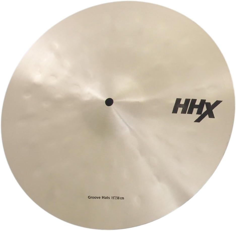 Sabian HHX 15 Inch Groove Hi Hat Cymbals l Brilliant Finish l B20 Bronze Alloy l 80% Copper - 20% Tin l Made in Canada l Model 11589XB