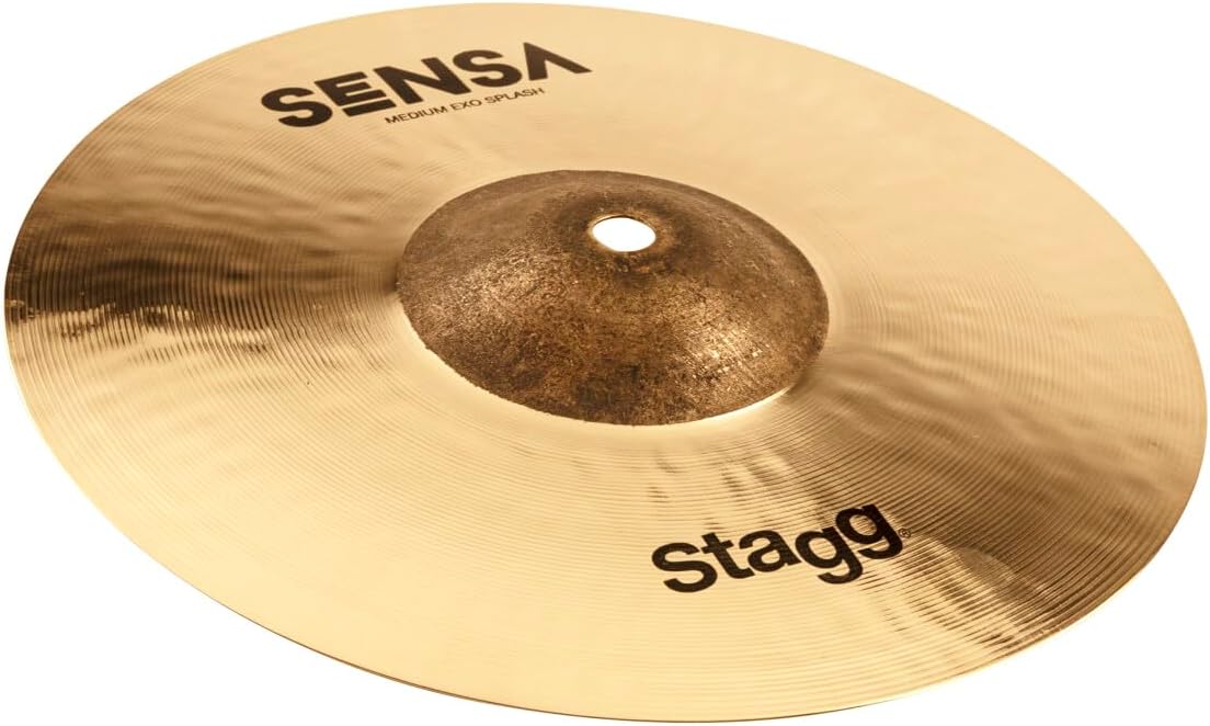 Stagg SENSA Series 10 Inch EXO Medium Splash Cymbal l B20 Bronze Alloy l 80% - 20% Tin l Model SEN-SM10E