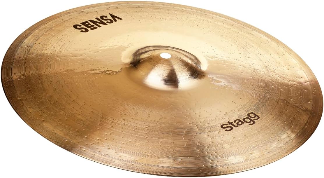 Stagg SENSA Series 16 Inch Medium Crash Cymbal l B20 Bronze Alloy l 80% - 20% Tin l Model SEN-CM16B