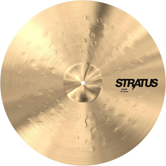Sabian Stratus 17 Inch Crash Cymbal l B20 Bronze Alloy l 80% Copper - 20% Tin l Made in Canada l Model S1706