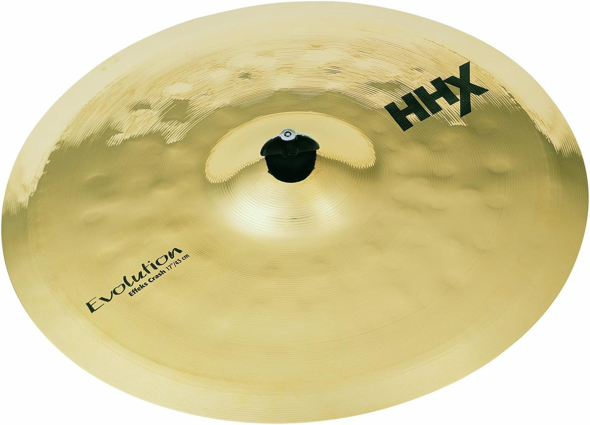 Sabian HHX 17 Inch Evolution Effeks Crash Cymbal l B20 Bronze Alloy l 80% Copper - 20% Tin l Made in Canada l Model 11711XEB