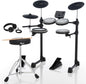 Pearl ERS1000 eRoadshow Electronic Drum Set, Complete Kit with Four Quiet Mesh Pads, Two Pedal Controllers, Cymbal Pads, Throne, Drum Rack, Headphones, and Sticks