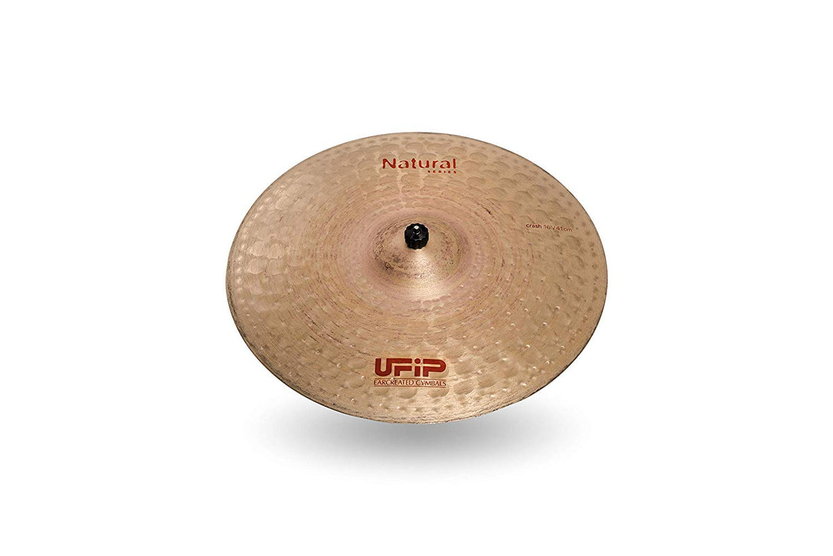 Ufip NS-16 Natural Series 16 Inch Crash Cymbal l B20 Bronze Alloy l Hand-Crafted in Italy Since 1931 utilizing our Exclusive Rotocasting Process l Designed for Jazz, R&B, Fusion, Blues & Country