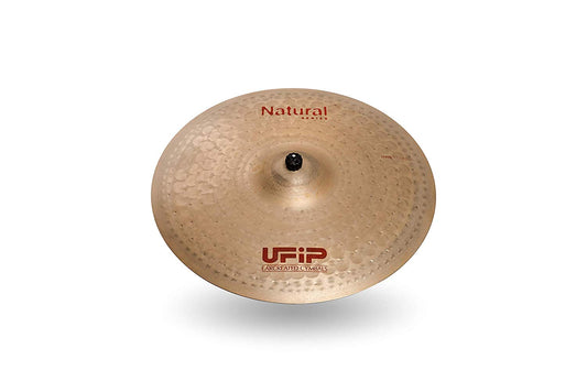 Ufip NS-17 Natural Series 17 Inch Crash Cymbal l B20 Bronze Alloy l Hand-Crafted in Italy Since 1931 utilizing our Exclusive Rotocasting Process l Designed for Jazz, R&B, Fusion, Blues & Country