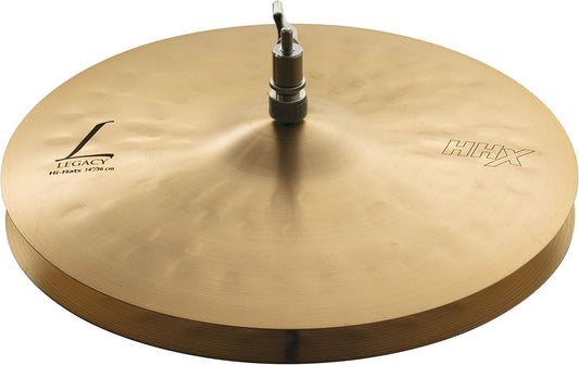 Sabian HHX 15 Inch Legacy Hi Hat Cymbals l B20 Bronze Alloy l 80% Copper - 20% Tin l Made in Canada l Model 11502XLN