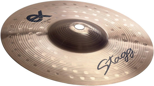 Stagg EX Series 6 Inch Medium Splash Cymbal l Brilliant Finish l B8 Bronze Alloy l 92% Copper - 8% Tin l Model EX-SM6B