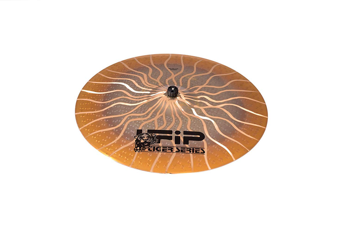 Ufip TS-18 Tiger Series 18 Inch Crash Cymbal l Hand Hammered B8 Bronze Alloy l Explosive Sound with Powerful Quick Response & Lasting Sustain l Designed for Hard Rock, Heavy Metal, Punk & Rock
