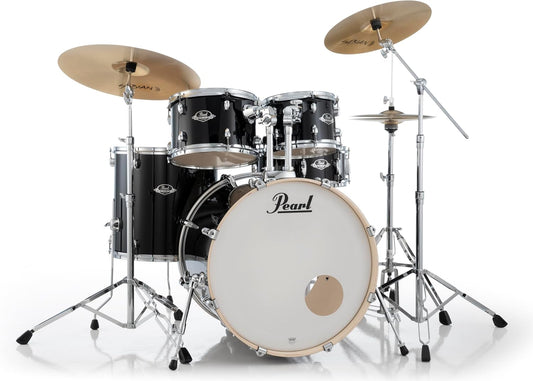 Pearl Export 5 Piece Drum Set Jet Black with Hardware (Cymbals Sold Separately) (EXX725SN/C31)