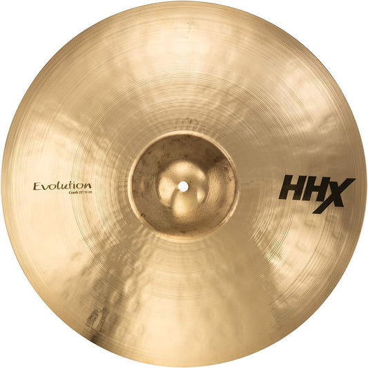 Sabian HHX 20 Inch Evolution Crash Cymbal l Brilliant Finish l B20 Bronze Alloy l 80% Copper - 20% Tin l Made in Canada l Model 12006XEB