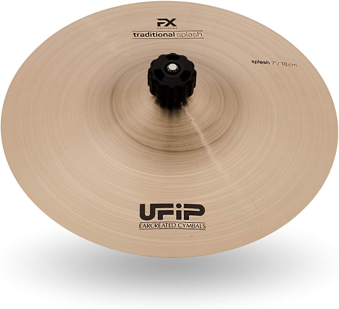 Ufip FX-07TS FX Series 7 Inch Traditional Splash Cymbal l B20 Bronze Alloy l Hand-Crafted in Italy Since 1931 utilizing our Exclusive Rotocasting Process