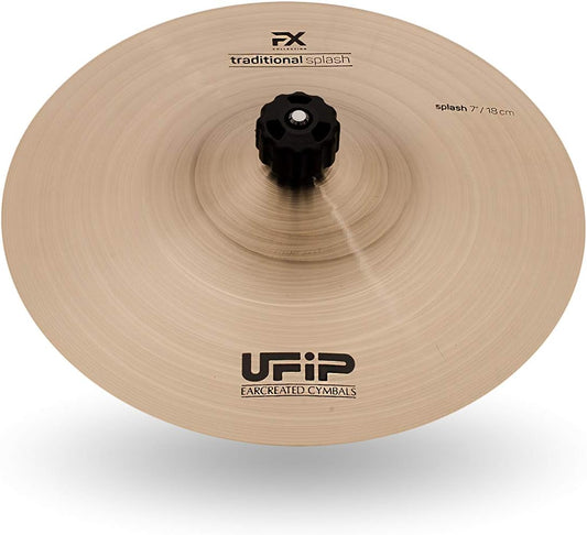 Ufip FX-07TS FX Series 7 Inch Traditional Splash Cymbal l B20 Bronze Alloy l Hand-Crafted in Italy Since 1931 utilizing our Exclusive Rotocasting Process
