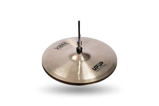 Ufip VB-14HH Vibra Series 14 Inch Hi Hat Cymbals l B20 Bronze Alloy l Hand-Crafted in Italy Since 1931 utilizing our Exclusive Rotocasting Process l Designed for Pop, Fusion, World, Rock & Acoustic